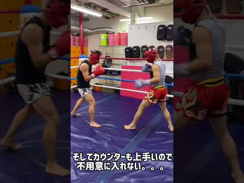 【格闘技】KNOCK OUTチャンピオンとスパーリング！　#shorts