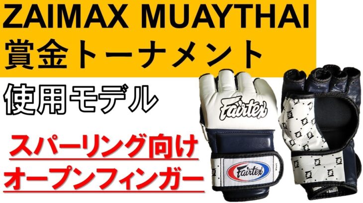 【Fairtex】岡山のムエタイトーナメントでも使用されたFGV17スーパースパーリンググローブをレビュー