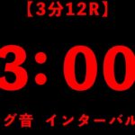 【ボクシング】　3分12ラウンド(インターバル1分)のラウンドタイマーです。　キックボクシング・総合格闘技など様々な用途で活用下さい！