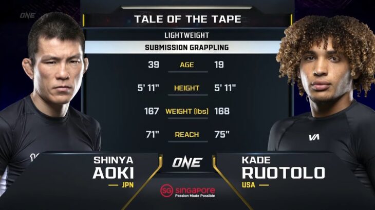 Shinya Aoki vs. Kade Ruotolo | ONE Championship Full Fight