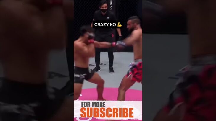 Crazy Elbow Knockout Saved by Referee #One #muaythai #kickboxing #mma #shorts