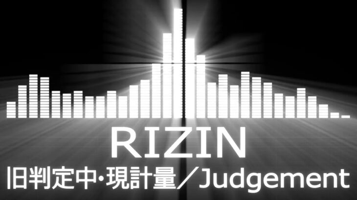 【RIZIN使用曲BGM】旧判定中の曲・現計量の曲【 Judgement】