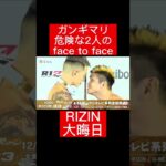 ガンギマリ危険な2人のface to face！#RIZIN#格闘技#frp#shorts