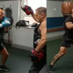 The Old Man Teaches Mr Tattoo stamina boxing exercise #shortsvideo #ムエタイ #muaythai