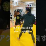 [キックボクシング　トレーニング　格闘技]  リアクション良すぎ　バーニング内藤🤲