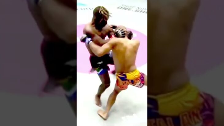 Bokang Masunyane Head Kicks Rene Catalan Airborne. #mma #ufc #onechampionship #shorts