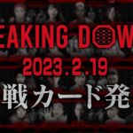 BreakingDown7の全対戦カード発表