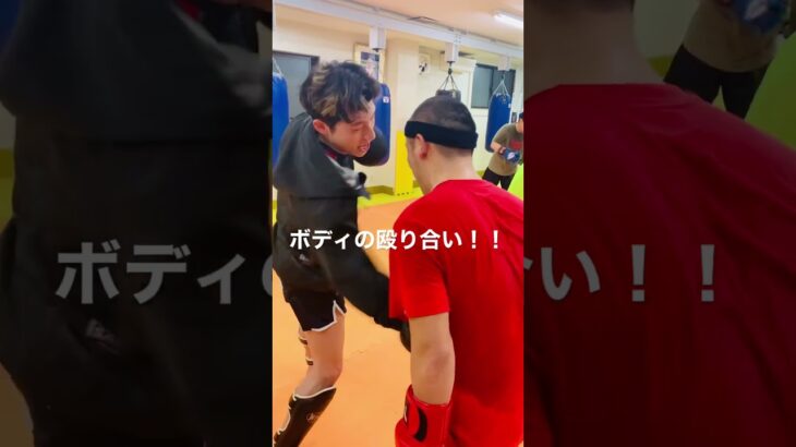 [キックボクシング　格闘技　トレーニング] ボディの殴り合い！！　#キックボクシング #格闘技 #トレーニング