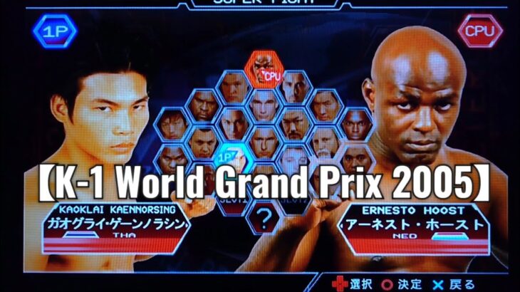 ムエタイ VS ミスターパーフェクト【K-1 World Grand Prix 2005】格闘技ゲーム