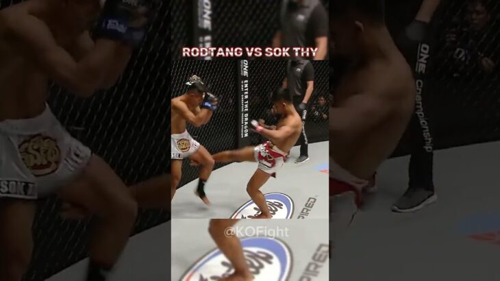 Rodtang Leg Kick Strategy 🦵 to beat Sok Thy😨 #shorts #mma #muaythai #onechampionship #rodtang