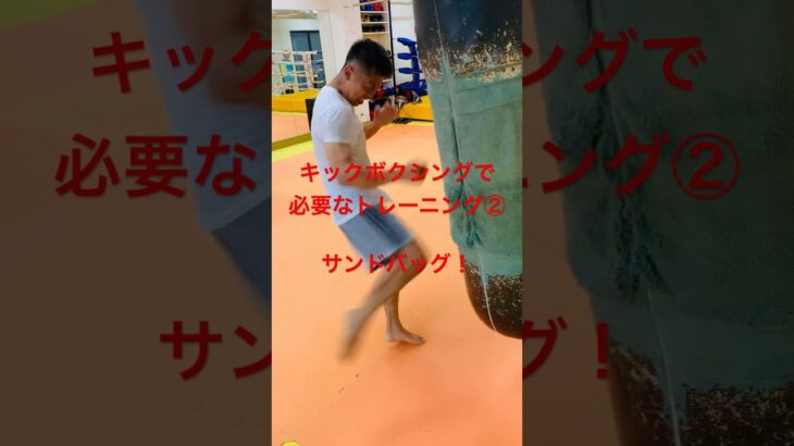 [キックボクシング　格闘技　トレーニング] キックボクシングで必要なトレーニング② サンドバッグ！　#キックボクシング #格闘技 #トレーニング