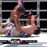 Ilimbek Akylbek Uulu dominating in his ONE Championship debut