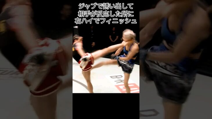 ＃上段廻し蹴り　＃ハイキック　＃カウンター　　＃フェイント　＃ジャブ　＃反応　＃キックボクシング　＃ムエタイ　＃MMA