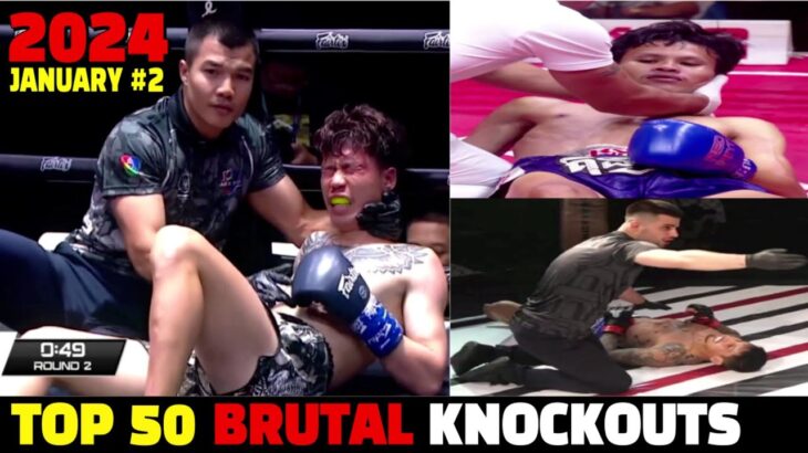 MUAY THAI & MMA, BOXING 50 Knockouts | January 2024 PART.2