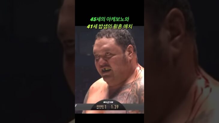 비주얼 폭격기 아케보노 45세 VS 여전히 비스트모드 밥샙 41세 #mma #ufc #k1 #pride #rizin