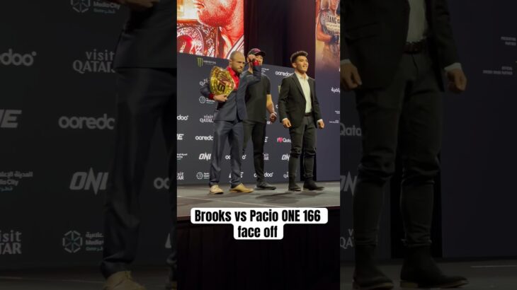 Jarred Brooks, Joshua Pacio face off at ONE 166 press conference | #onechampionship