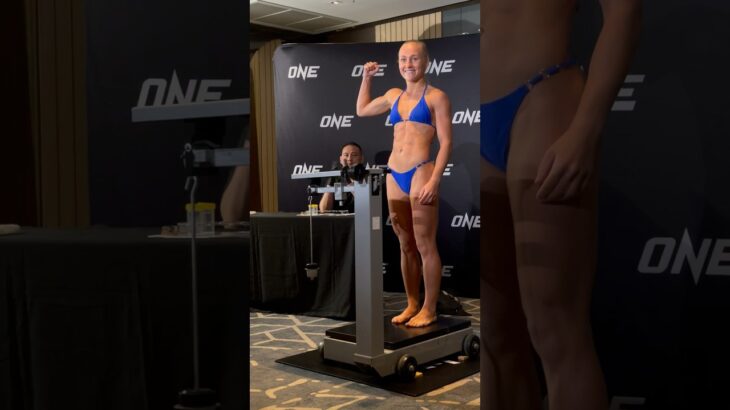 Martyna Kierczynska makes weight for ONE Fight Night 20 #onechampionship