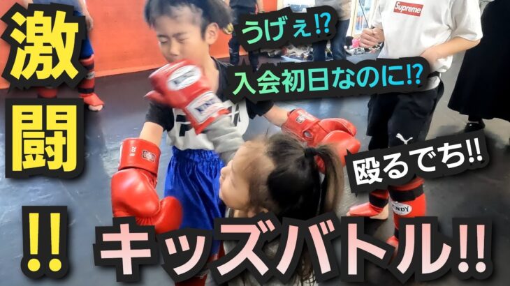 死闘⁉️入会したてのキッズにいったい何が⁉️#キックボクシング #キッズ空手 #総合格闘技 #mma #ハイボール #ウィスキー #タイ料理 #昇龍會#格闘技 #ミドルキック #乾杯 #地下格闘技