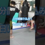 ３分間蹴り込み！ #新潟市格闘技 #キックボクシング