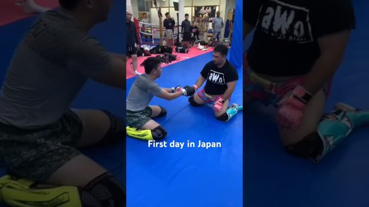 First sparring session in Japan #MMA