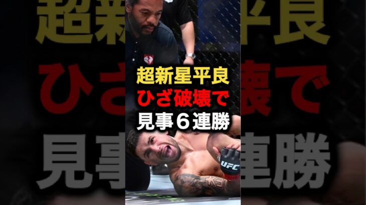 超新星平良 ひざ破壊で見事6連勝 #格闘技 #ufc #mma #RIZIN#ブレイキングダウン