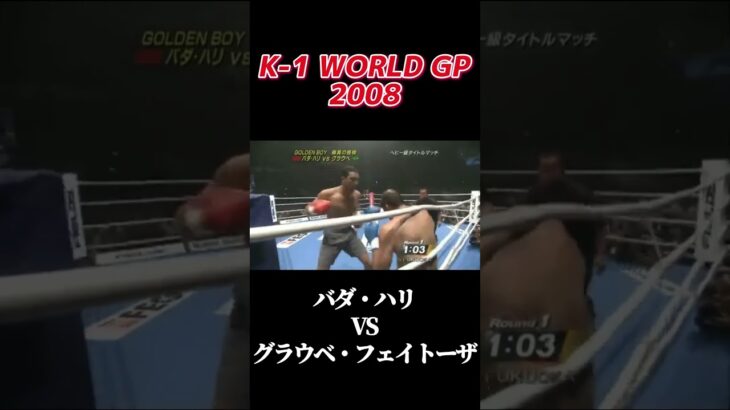 名勝負 K-1 WORLD GP 2008 バダ・ハリ vs グラウベ・フェイトーザ #k1