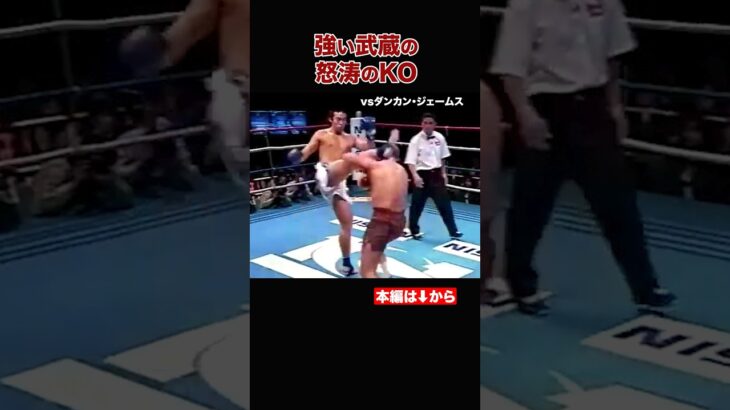 【K1全盛期】イメージを覆せ！強い武蔵の怒涛のKO　#shorts#K-1#格闘技#ko