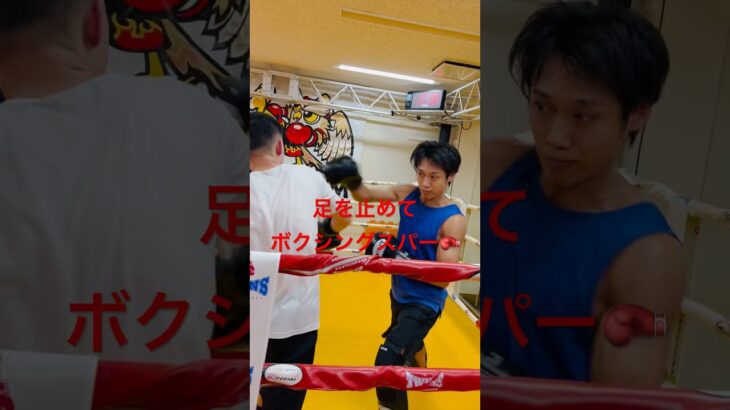 [キックボクシング　格闘技　トレーニング] 足を止めてボクシングスパー🥊　#キックボクシング #格闘技 #トレーニング