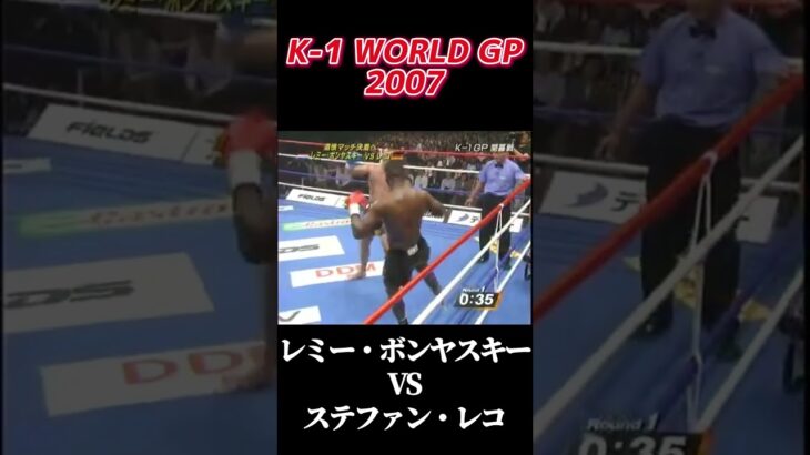 名勝負 レミー・ボンヤスキー vs ステファン・レコ K-1 WORLD GP 2007 #k1