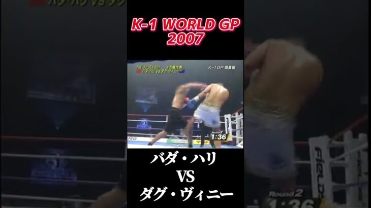 名勝負 バダ・ハリ vs ダグ・ヴィニー K-1 WORLD GP 2007 #k1