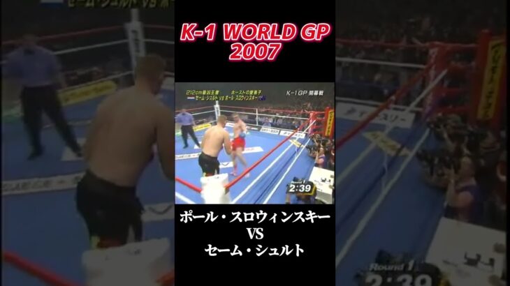 名勝負 ポール・スロウィンスキー vs セーム・シュルト K-1 WORLD GP 2007 #k1