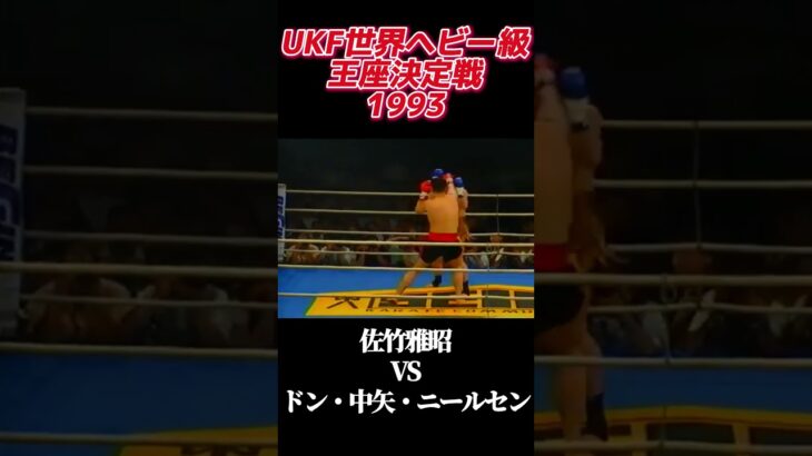 名勝負 佐竹雅昭 vs ドン・中矢・ニールセン UKF世界ヘビー級王座決定戦 1993 #k1