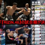 【格闘技】「『RIZIN.48』の試合順が決定！」など