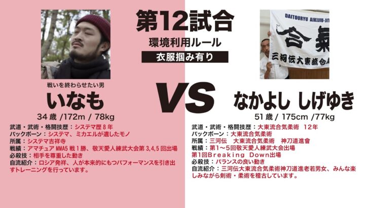 【システマvs大東流合気柔術】戦わない武術システマ炸裂！【第6回敬天愛人練武大会】