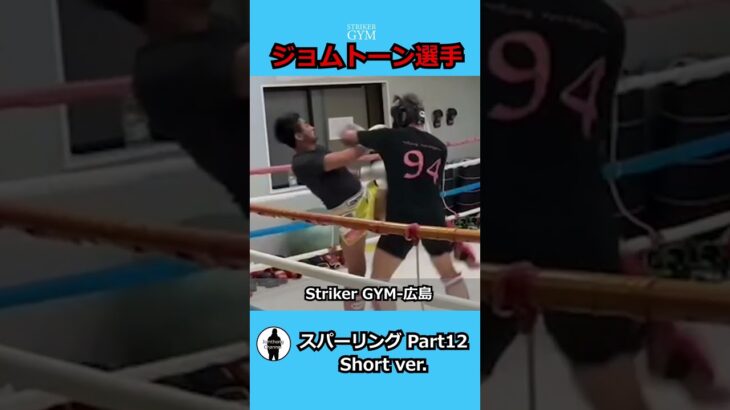 【ジョムトーン】shorts スパーリングpart12／sparring part12 #shorts #練習 #k1 #スパーリング #広島 #格闘技 #ストライカージム