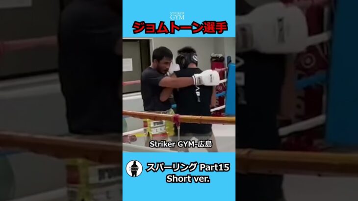 【ジョムトーン】shorts スパーリングpart15／sparring part15 #shorts #練習 #k1 #スパーリング #広島 #格闘技 #ストライカージム