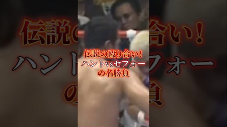 【伝説の殴り合い！ハントVSセフォーの名勝負】#格闘技#ボクシング#shorts