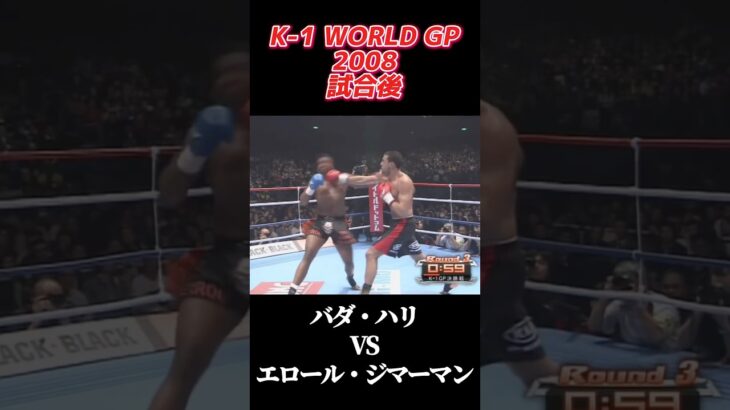 [試合後] バダ・ハリ vs エロール・ジマーマン K-1 WORLD GP 2008 #k1