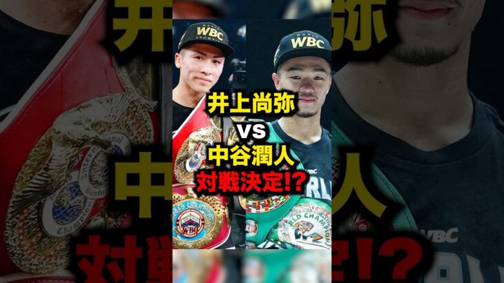 井上尚弥vs中谷潤人対戦決定!?#格闘技 #ボクシング #井上尚弥 #中谷潤人